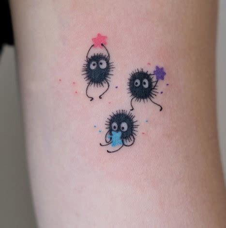 sprite tattoo|70 Unique Spirited Away Soot Sprite Tattoo Ideas